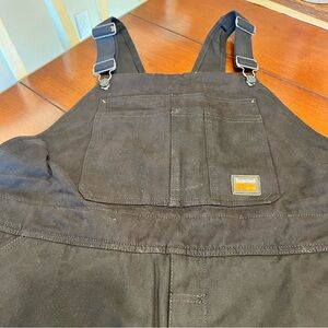 Timberland PRO Gritman Insulated Bib Overall Mens Size 50X32 Black Original Fit